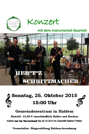 Konzert mit dem Instrumental-Quartett „Her(t)zschrittmacher“